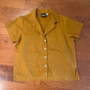 Bid Bud Press Pantry Button Up in Spicy Mustard